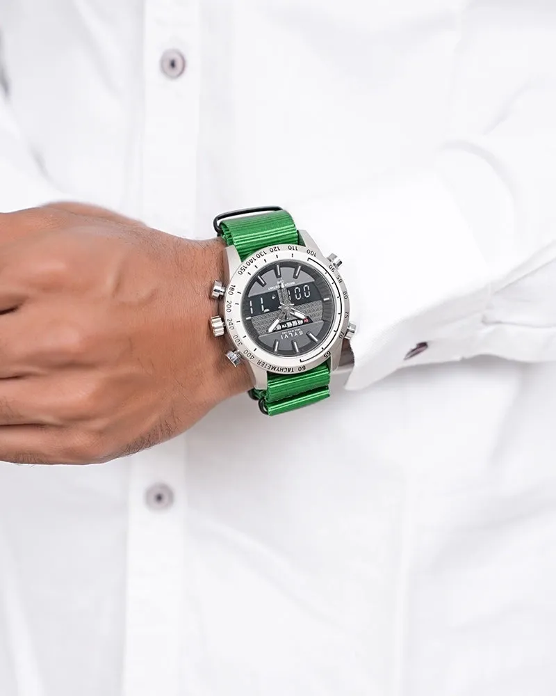 Certified Imperfect Hawk Silver Neon Green Nylon