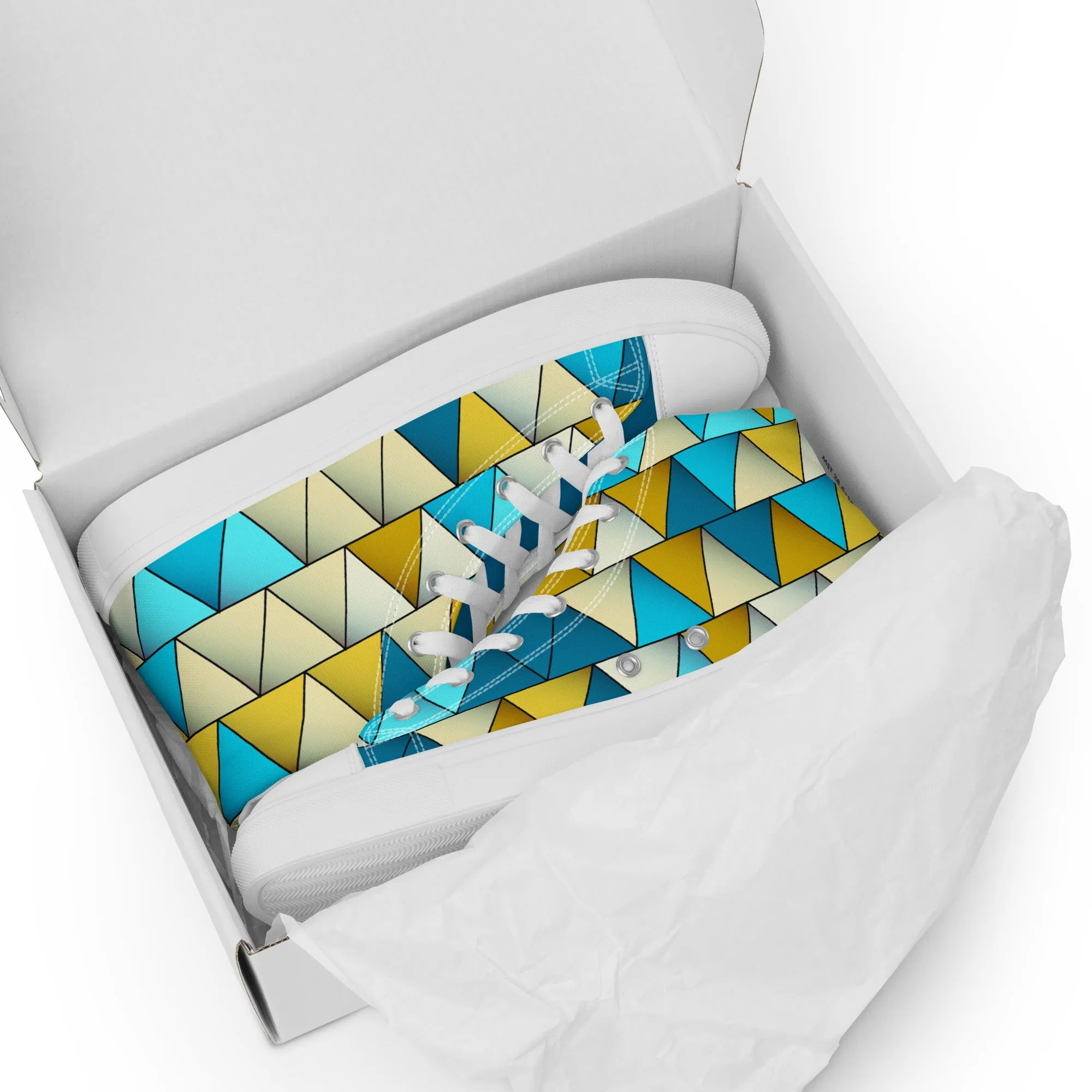 Cerulean Women’s High Top Canvas Sneakers