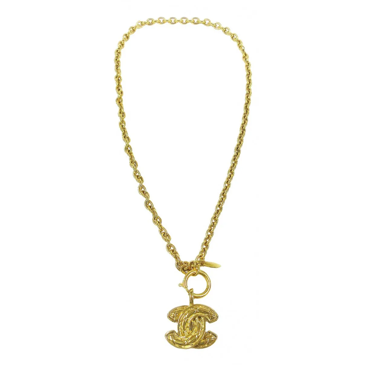 Chanel gold metal necklaces