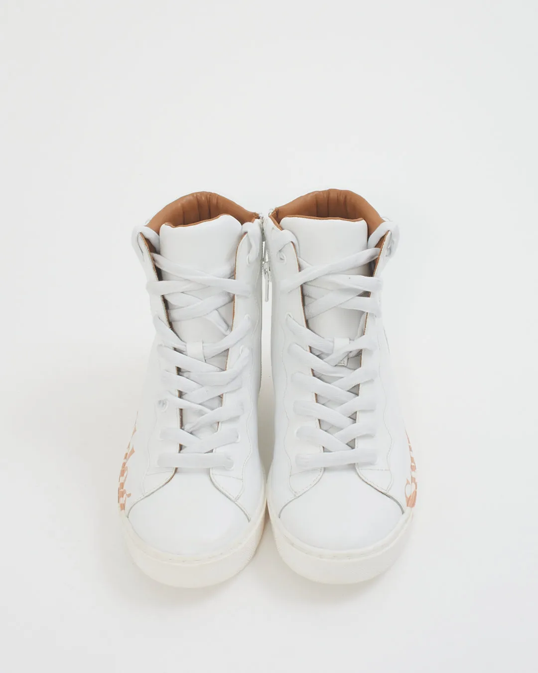 Chloe SeeByChloe White Logo High Top Sneakers - 38