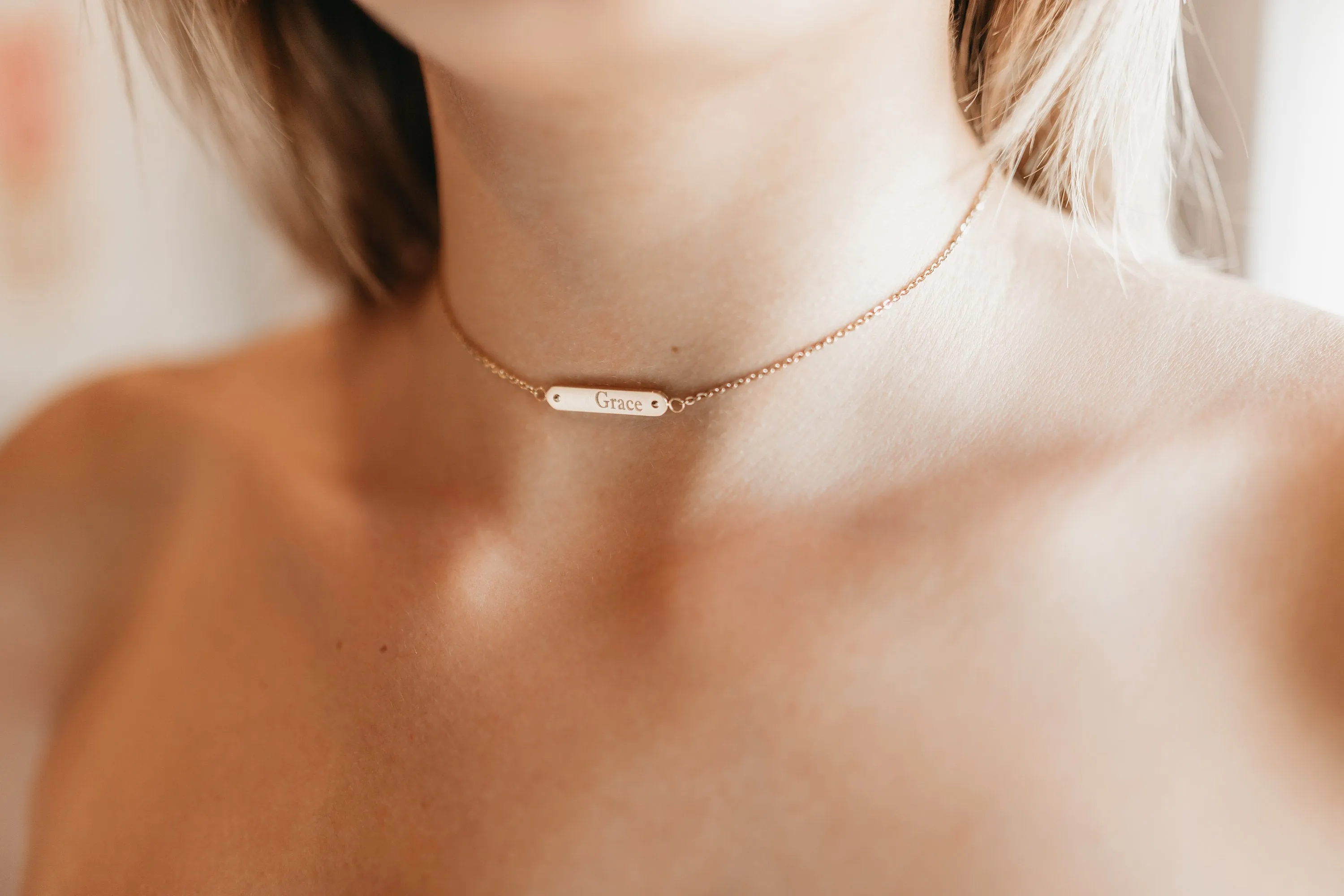 Choker Bar Necklace