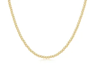 Choker Classic Gold 15” 2.5mm Bead