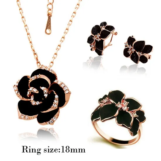 Classic Flower Necklace Set