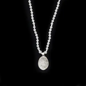 Clear Quartz Pure Faceted Crystal Yoni Egg Mala - Luxe Collection