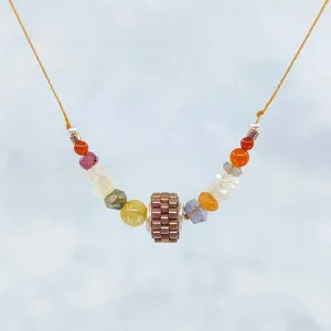Color Theory Necklace, Batik