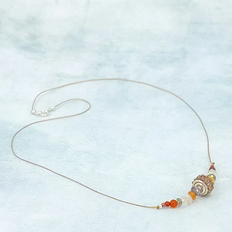 Color Theory Necklace, Batik