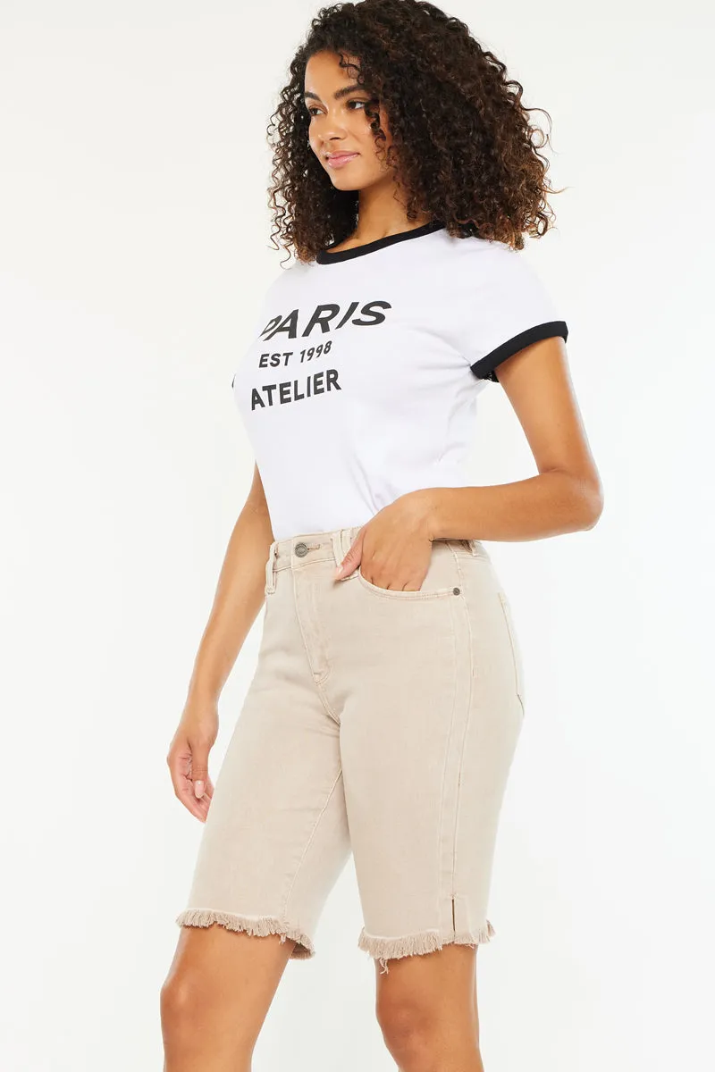 Corealla High Rise Bermuda Shorts