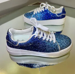 Corkys Blue Ombre Bedazzle Sneakers
