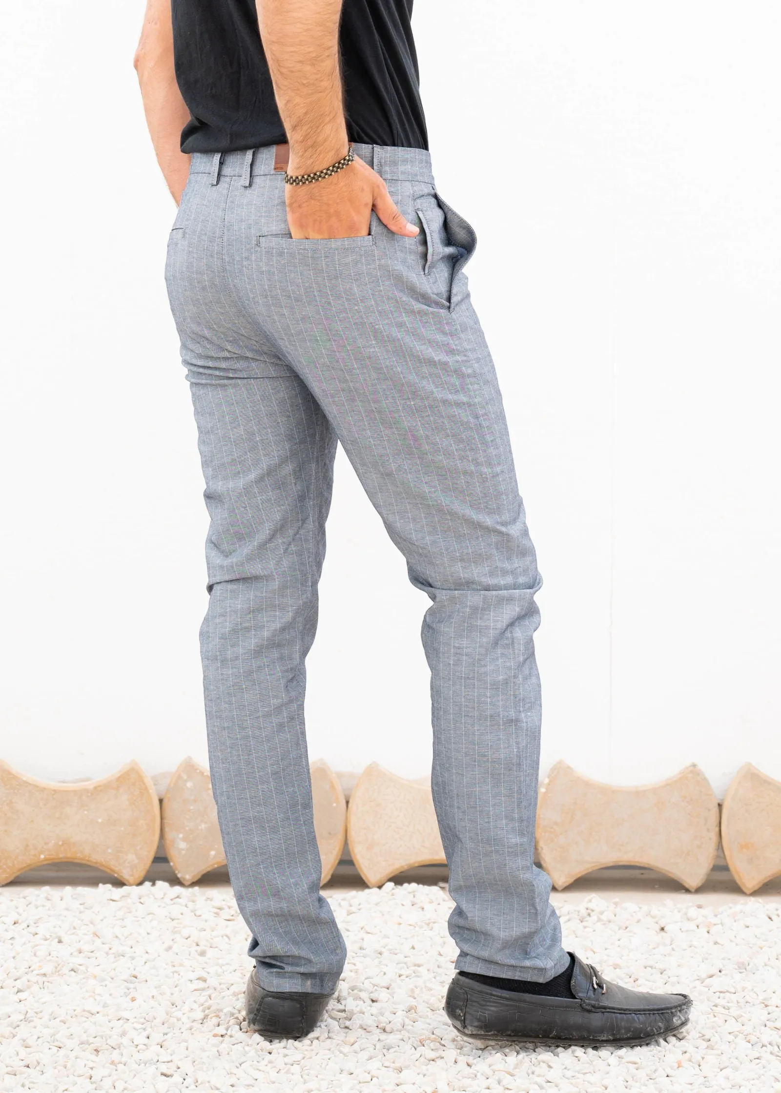 Cotton Grey Lining Chino Pant