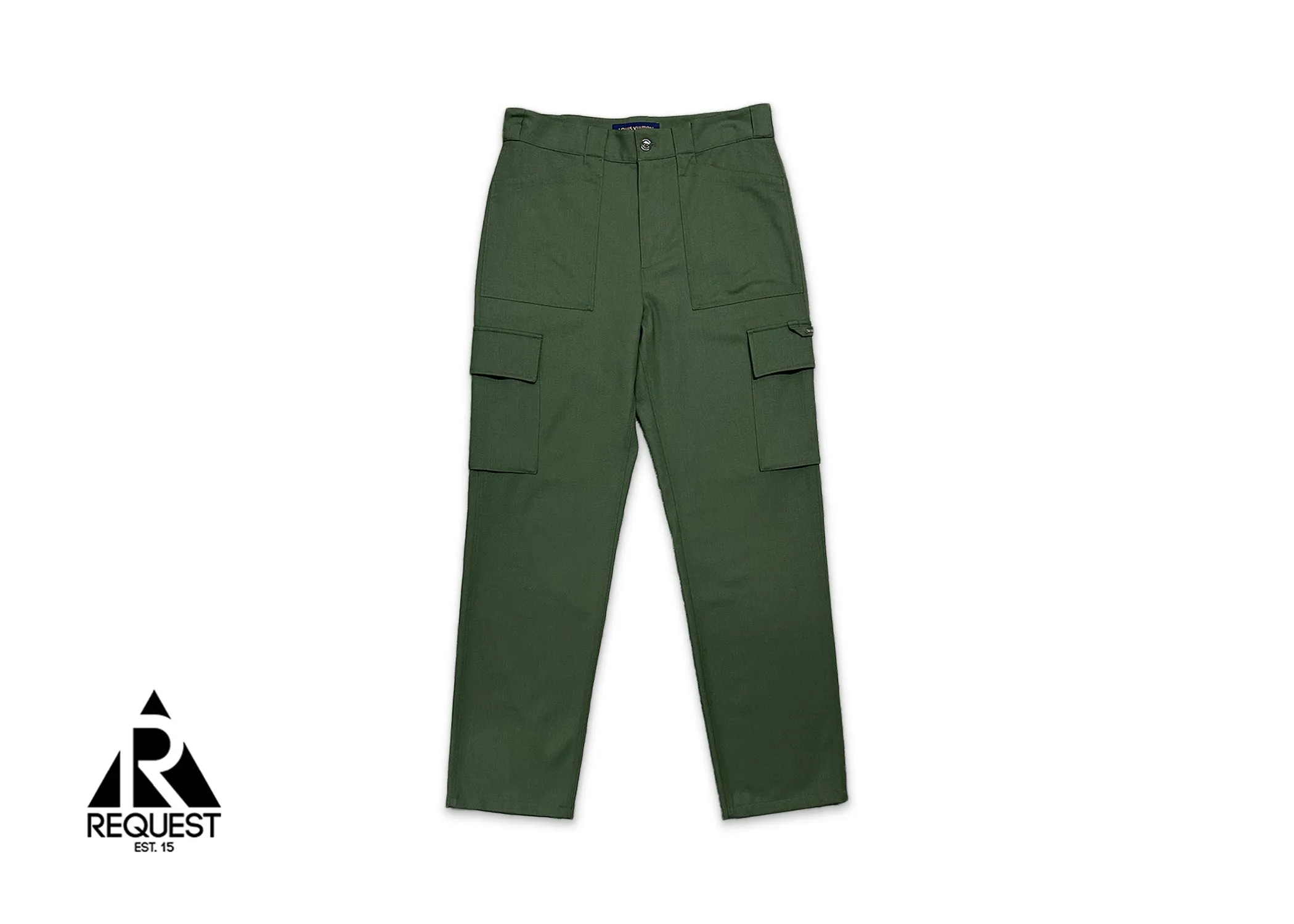 Cotton Workwear Cargo Trousers "Olive"