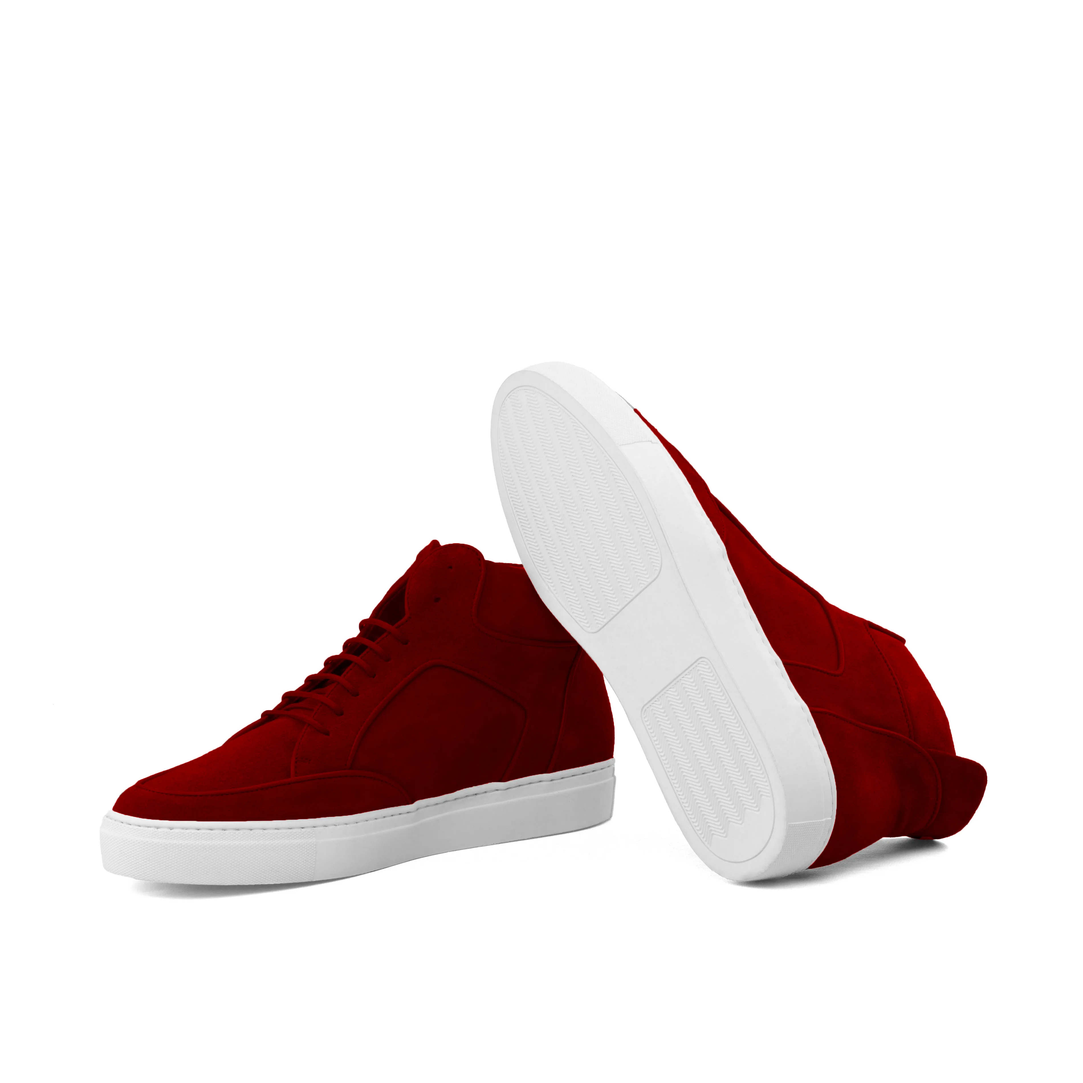 Courtside High Top • Red Suede