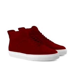 Courtside High Top • Red Suede