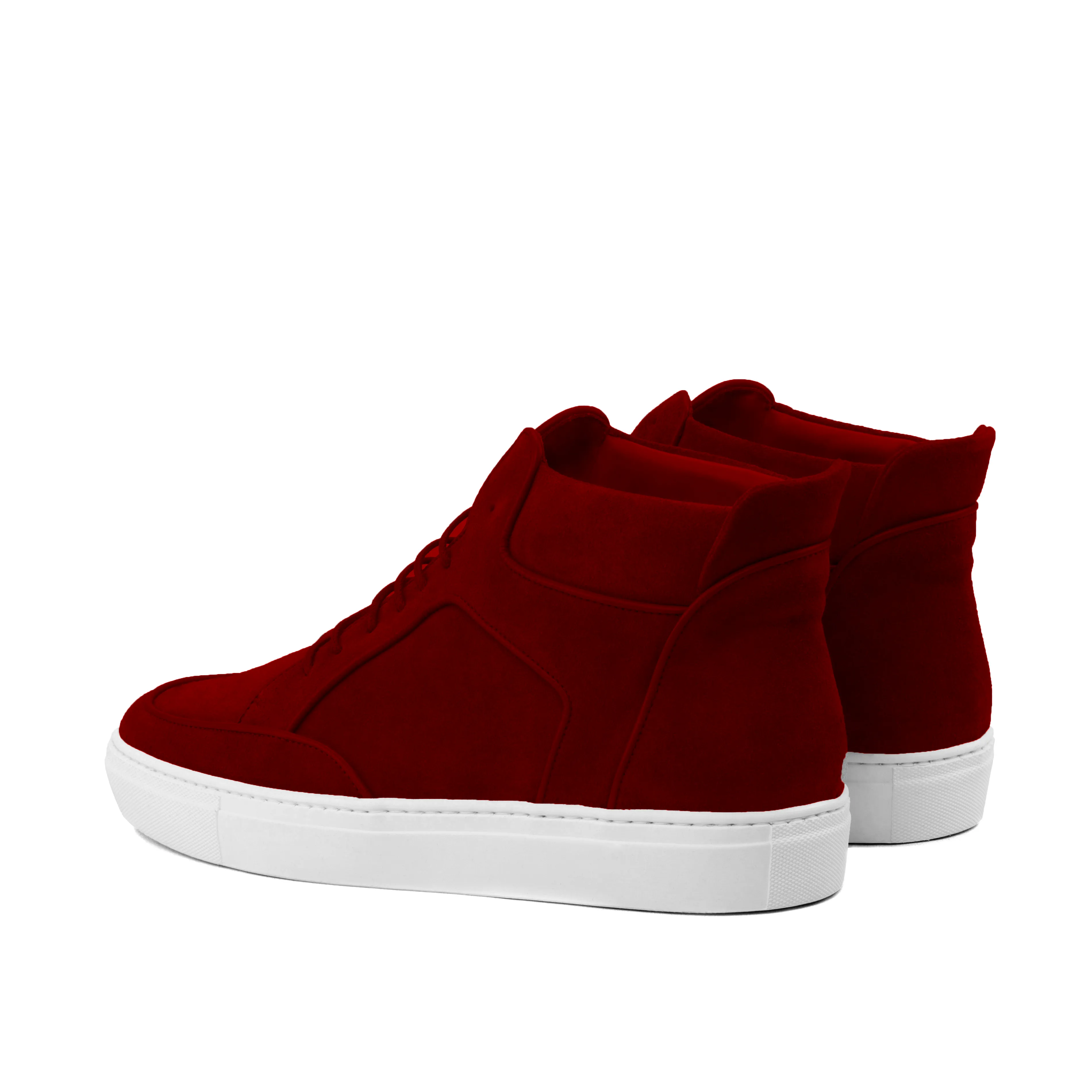 Courtside High Top • Red Suede