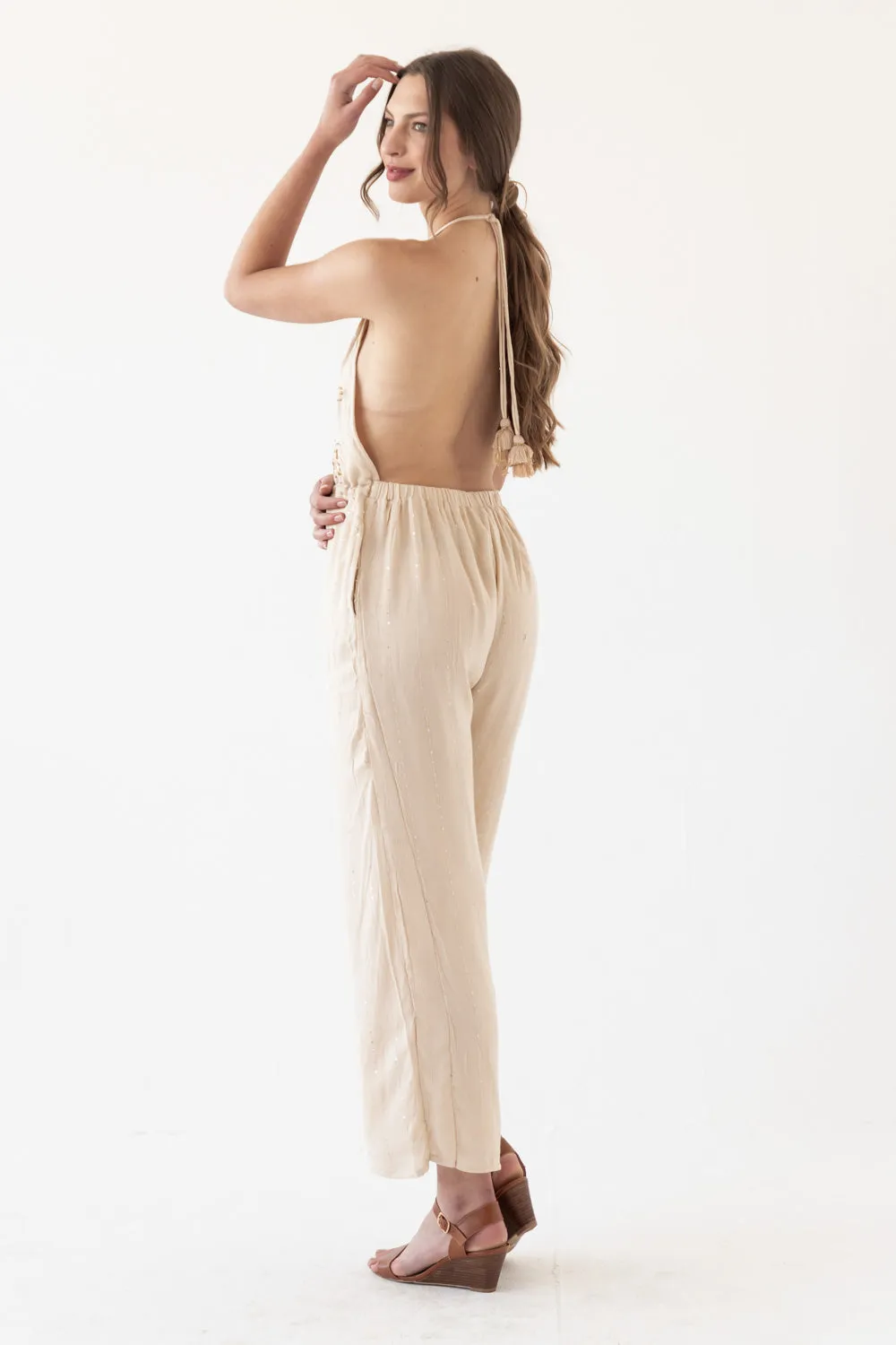 Cream Bali Jumpsuit