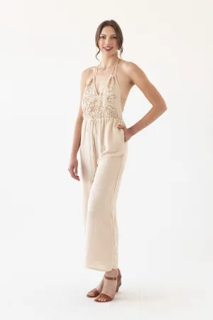Cream Bali Jumpsuit