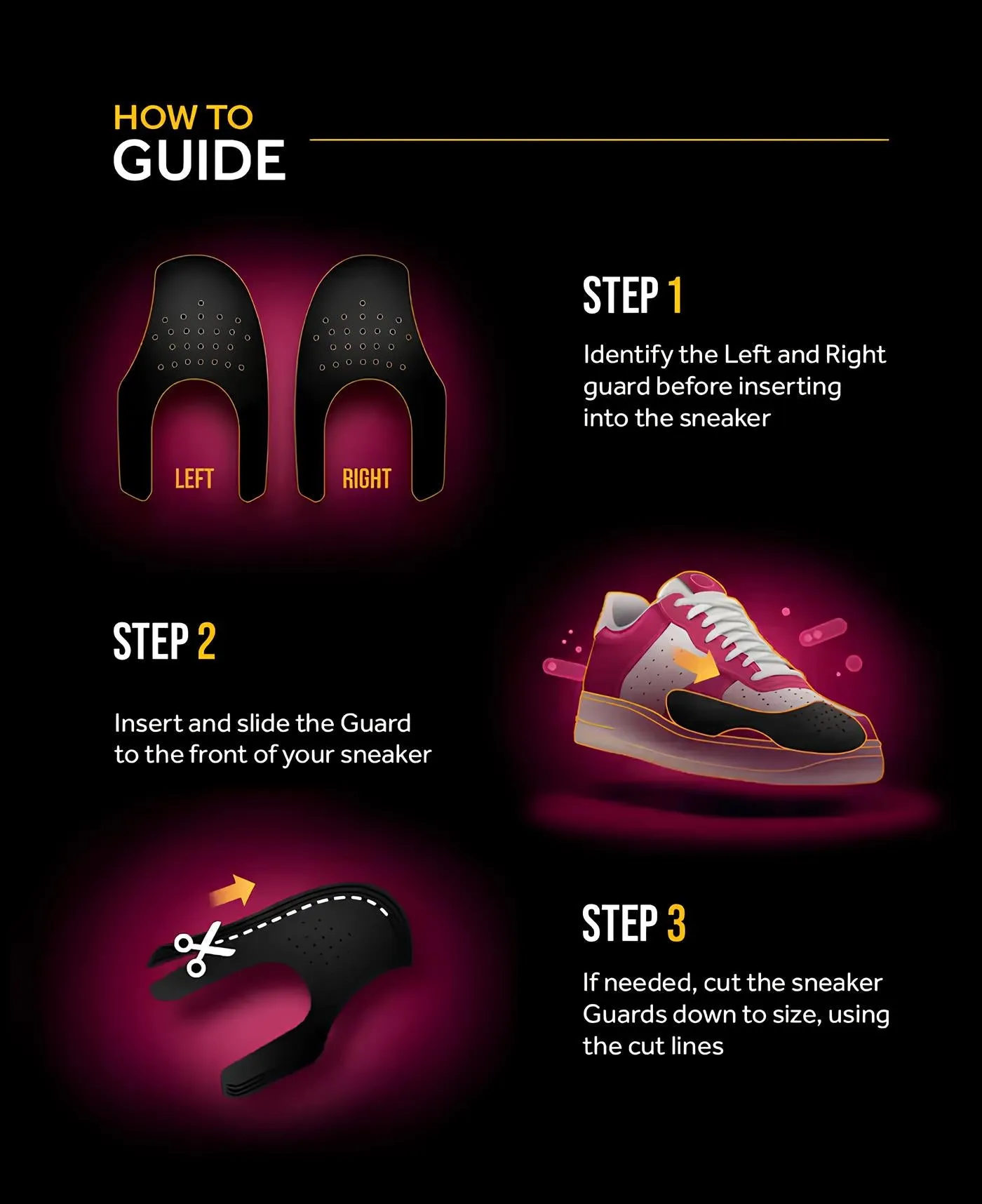 CREP SNEAKER GUARDS - BLACK