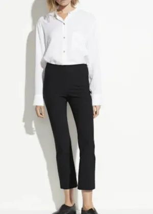Crop Flare Pant in Black