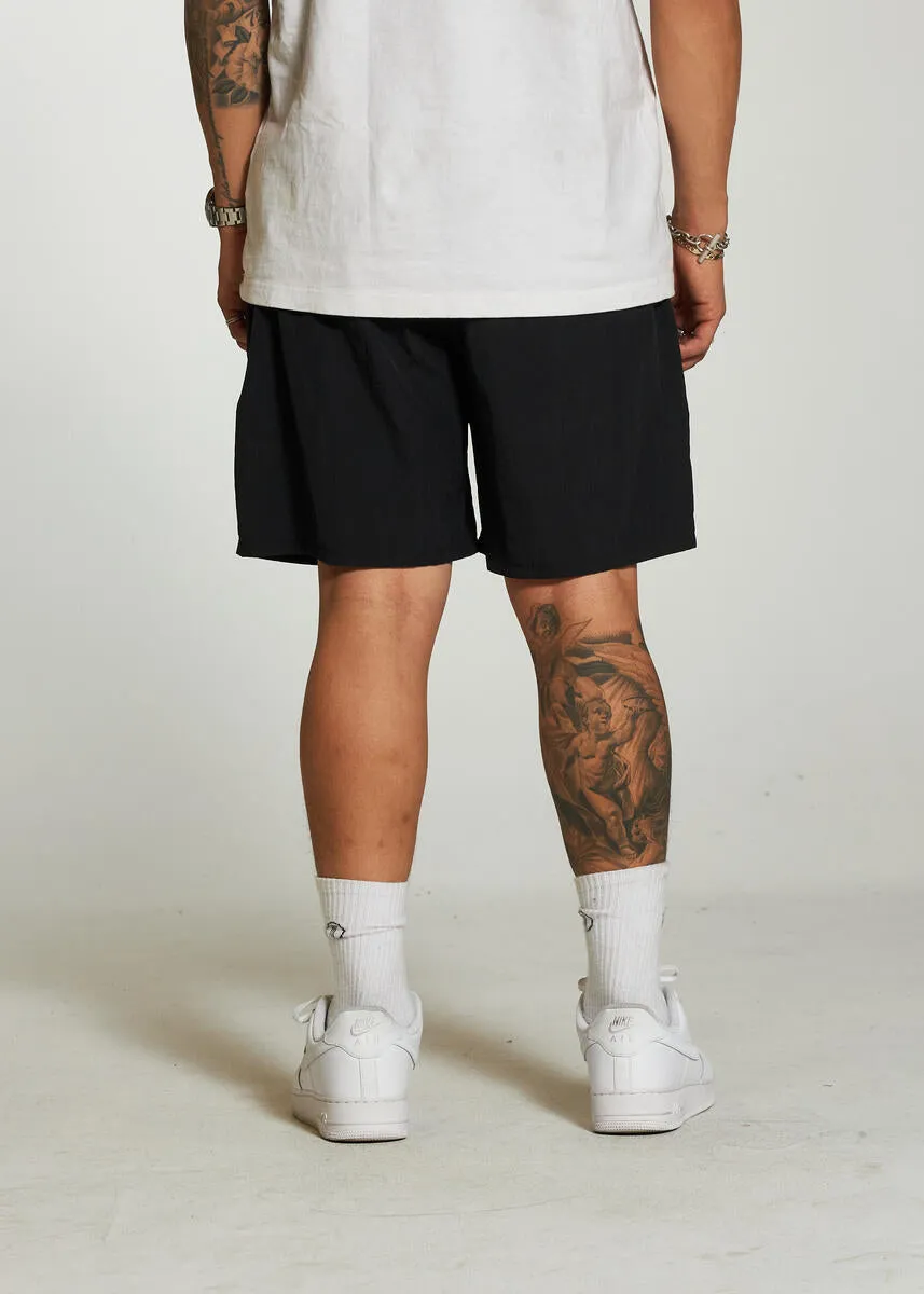 Crysp Load Cargo Black Shorts