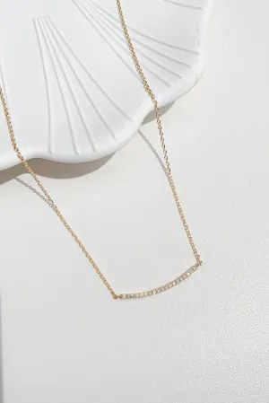 Crystal Bar Fine Necklace