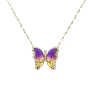 Crystal Butterfly Necklace