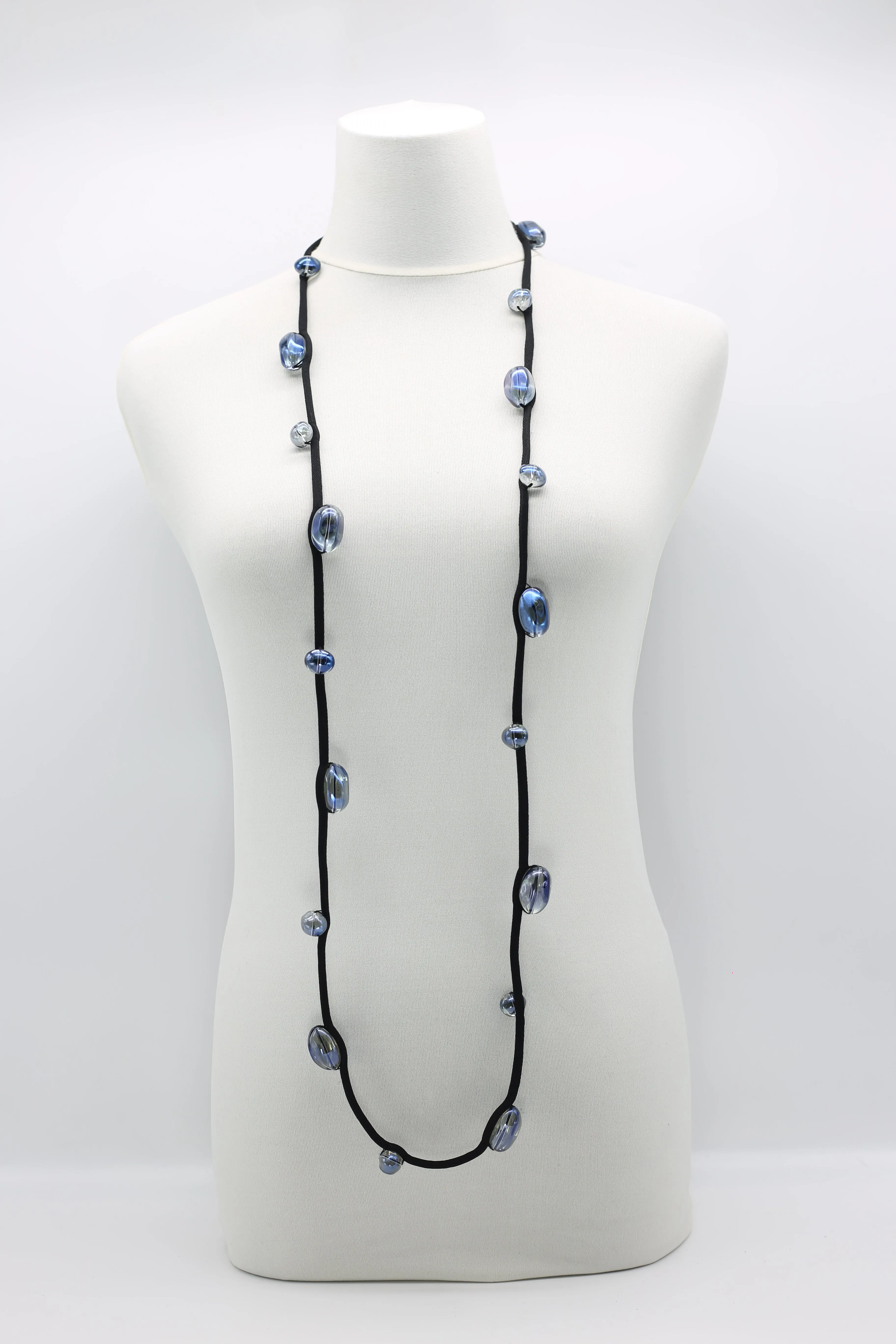 Crystal Eggs Necklaces - Single Strand