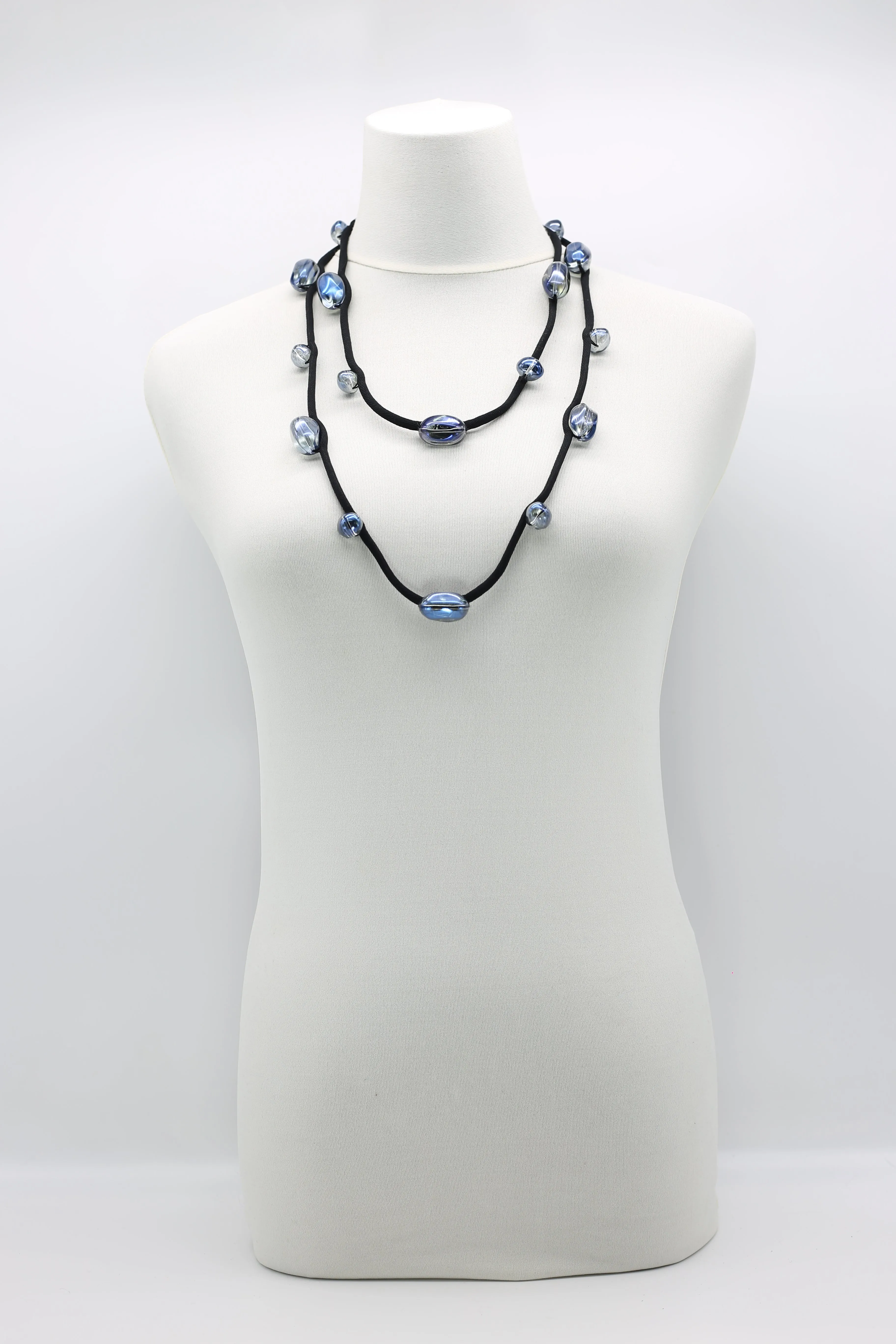 Crystal Eggs Necklaces - Single Strand