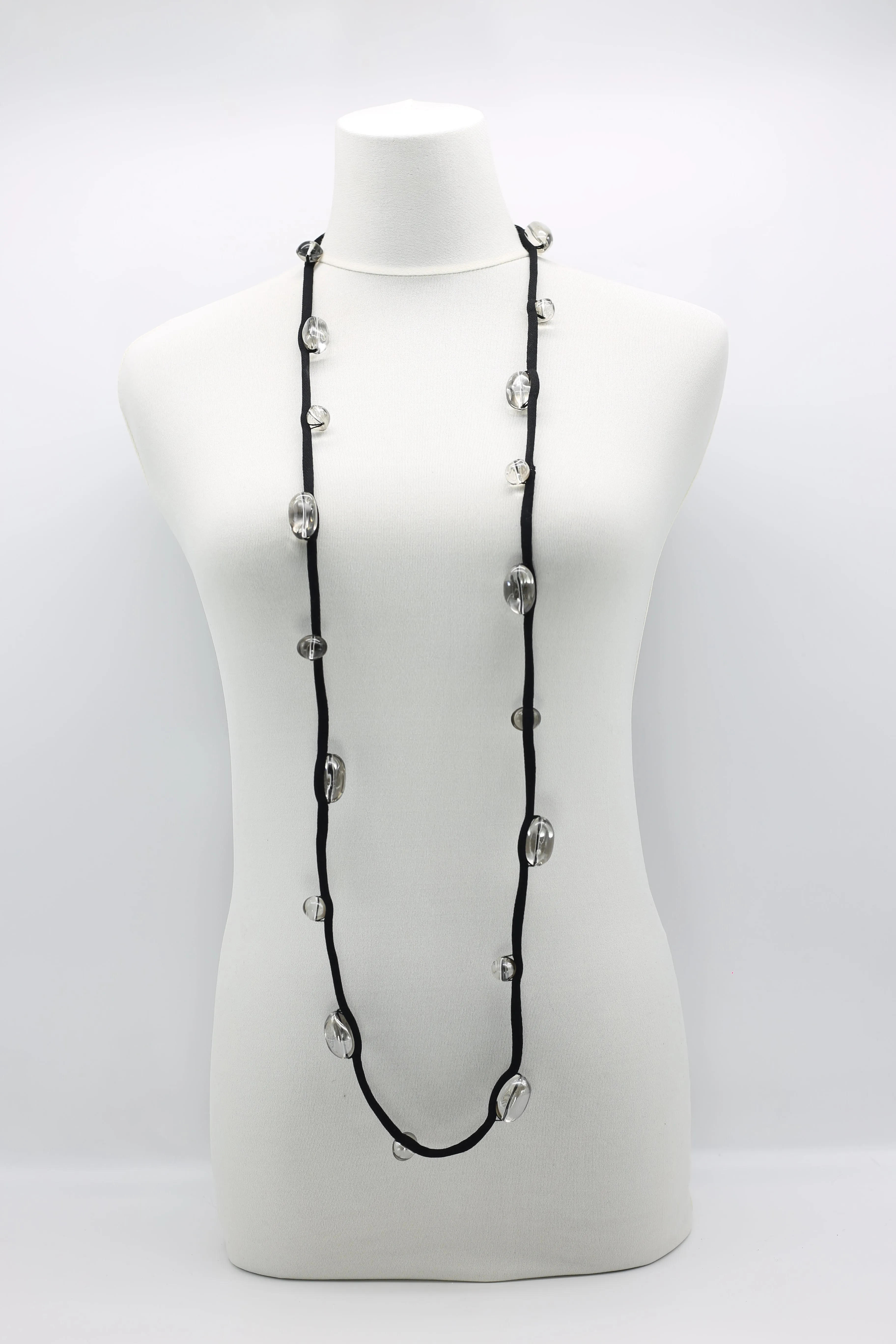 Crystal Eggs Necklaces - Single Strand