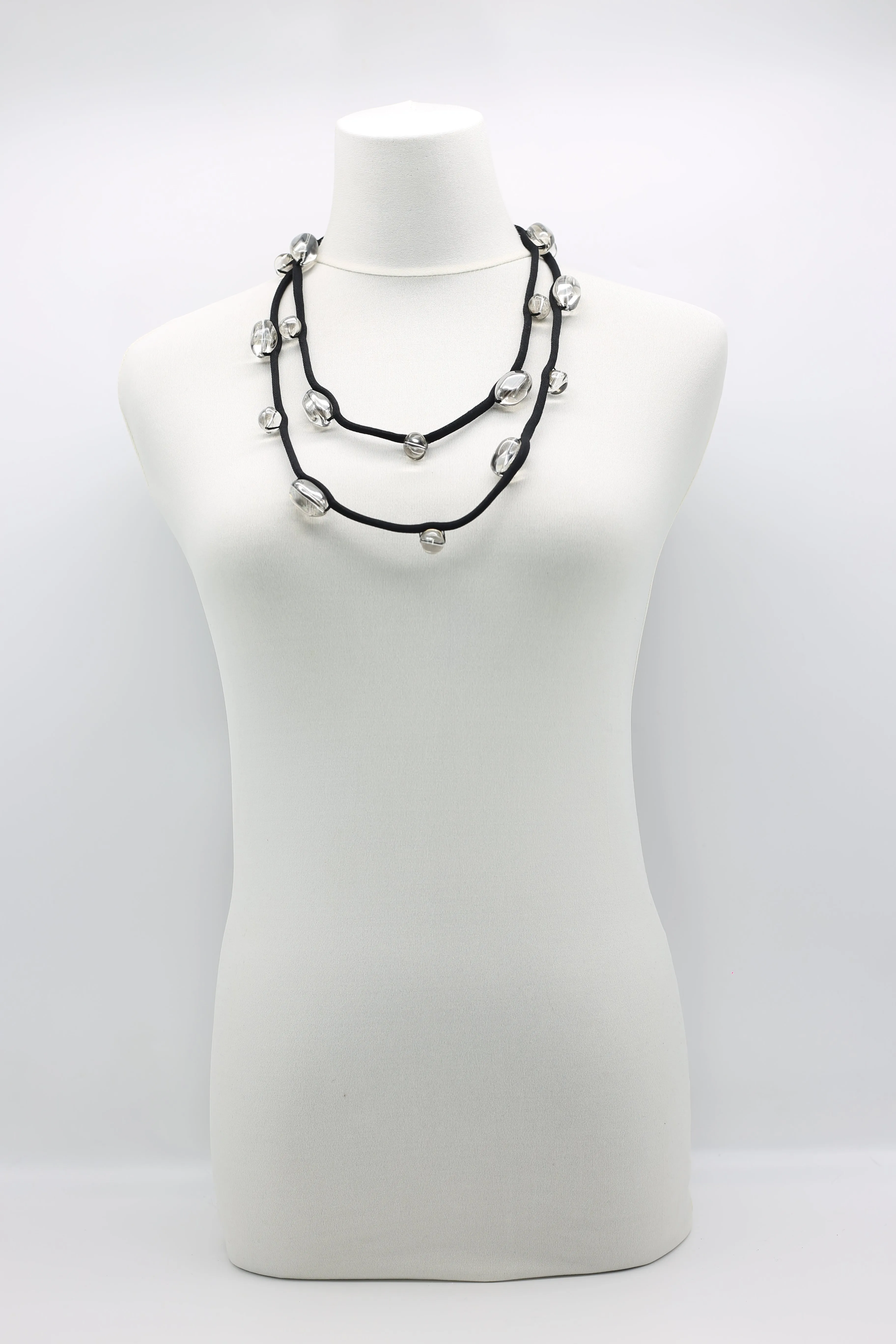 Crystal Eggs Necklaces - Single Strand