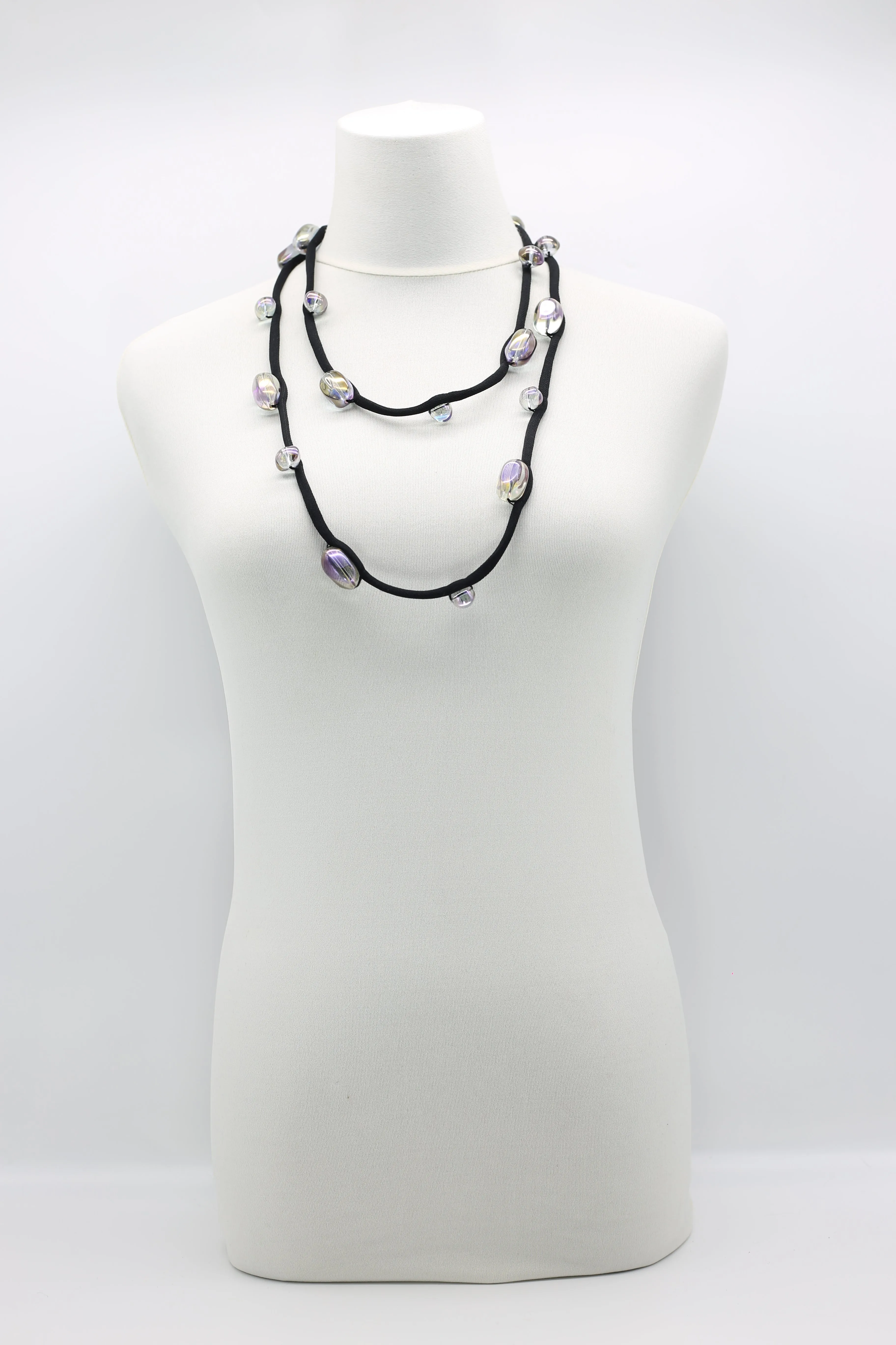 Crystal Eggs Necklaces - Single Strand