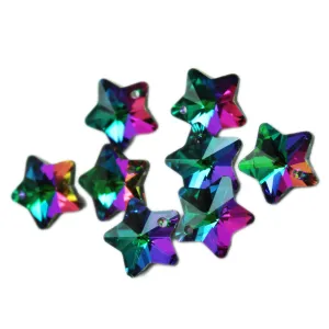 Crystal Star Purple AB Charms