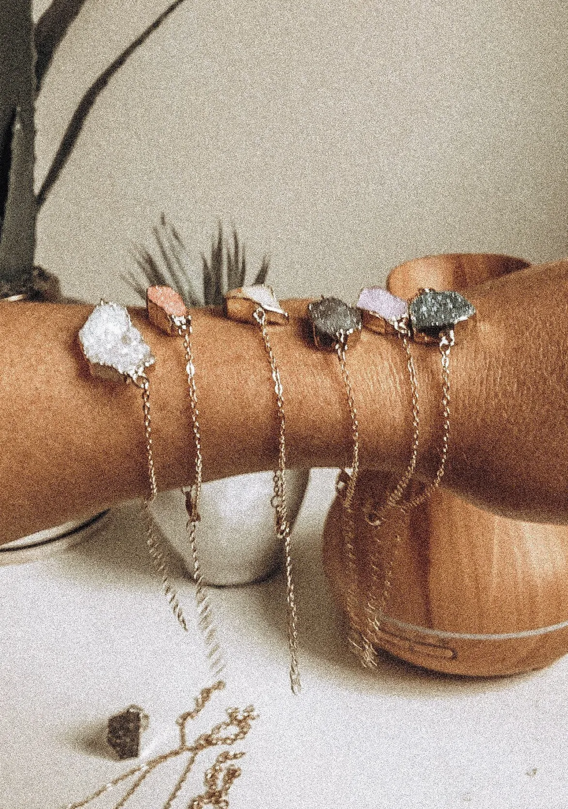 Crystal Stone Diffusing Bracelet