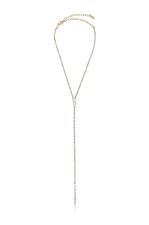 Crystal Strip Lariat