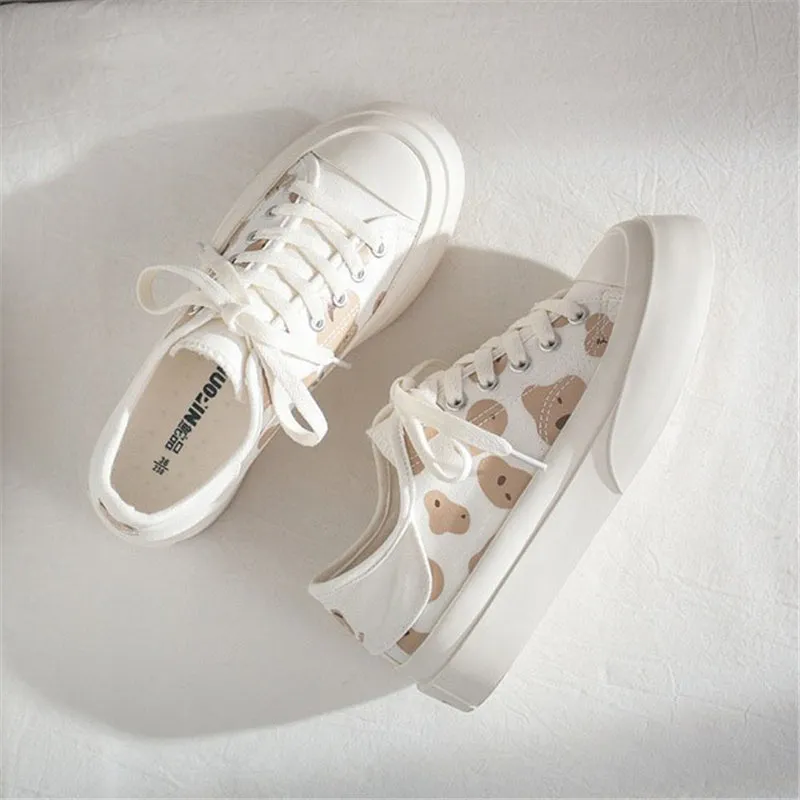 CUTE BEAR CANVAS SHOES UB2629