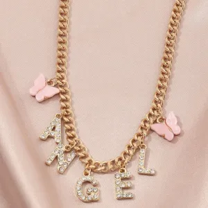 Cute Butterfly Choker Necklace