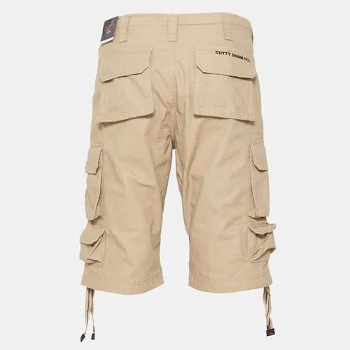 Cutty Cotton Cargo Shorts Stone