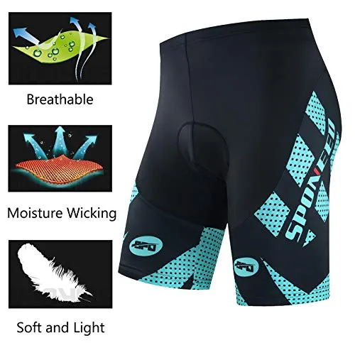 Cycling Shorts Padded Men Road Bike Tights Wicking Outdoor Cycle Sportswear Bottoms US L Sponeed Green