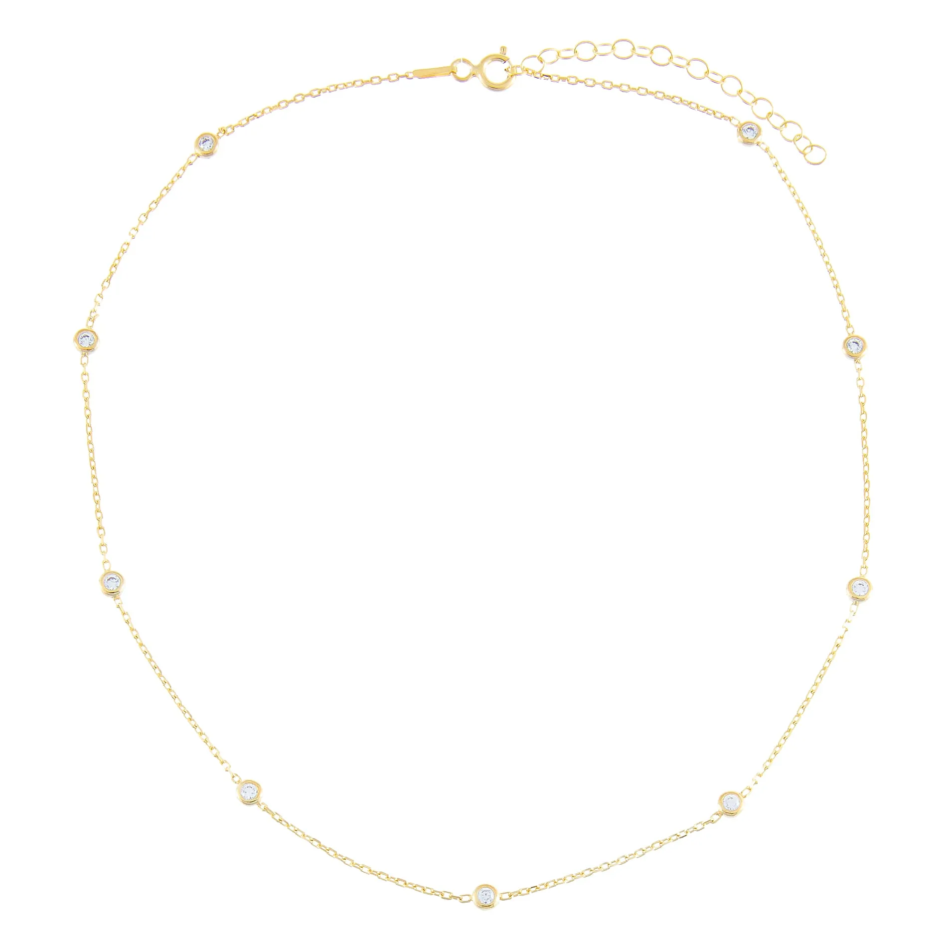 CZ Bezel Choker