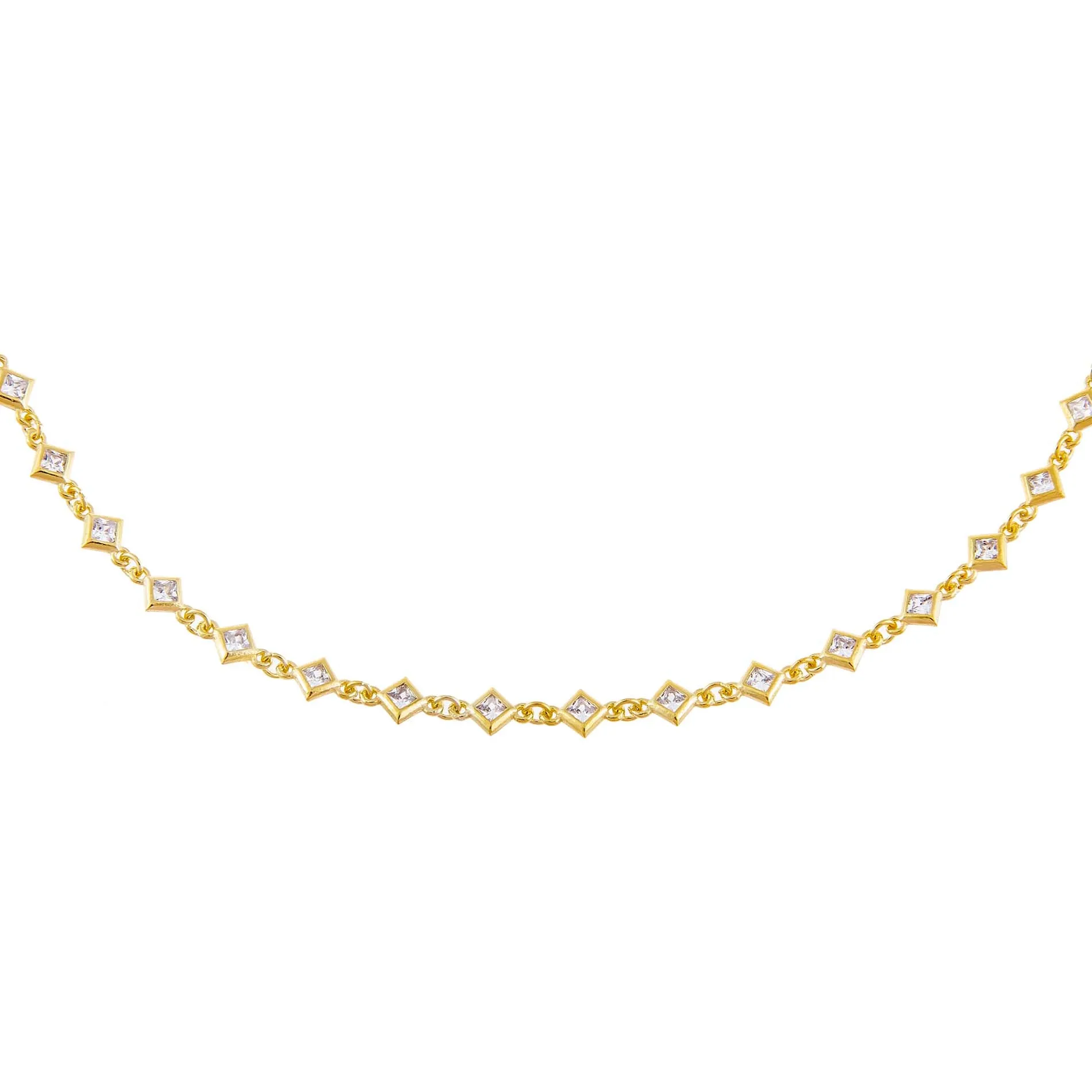 CZ Mini Diamond Shape Choker