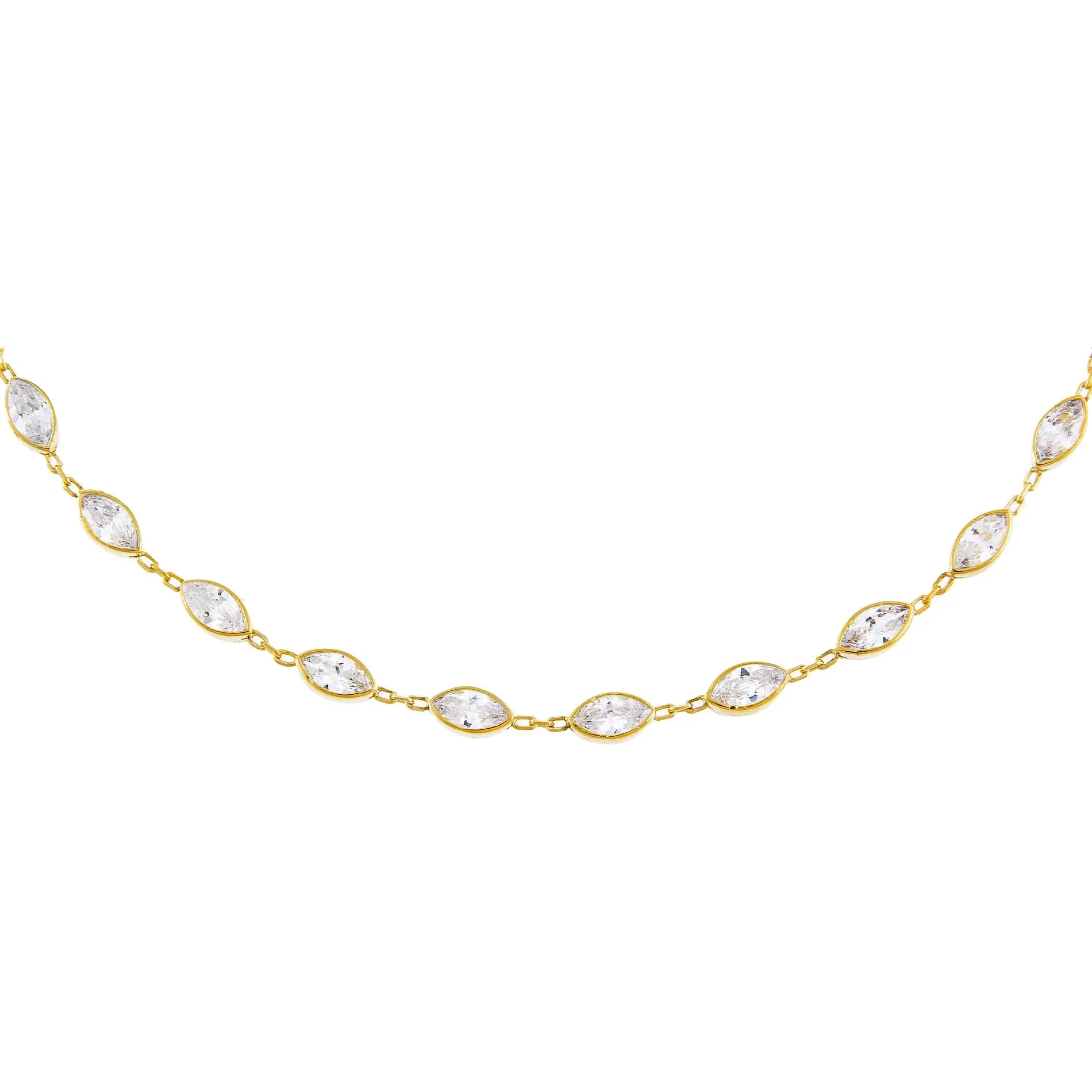 CZ Multi Marquise Choker