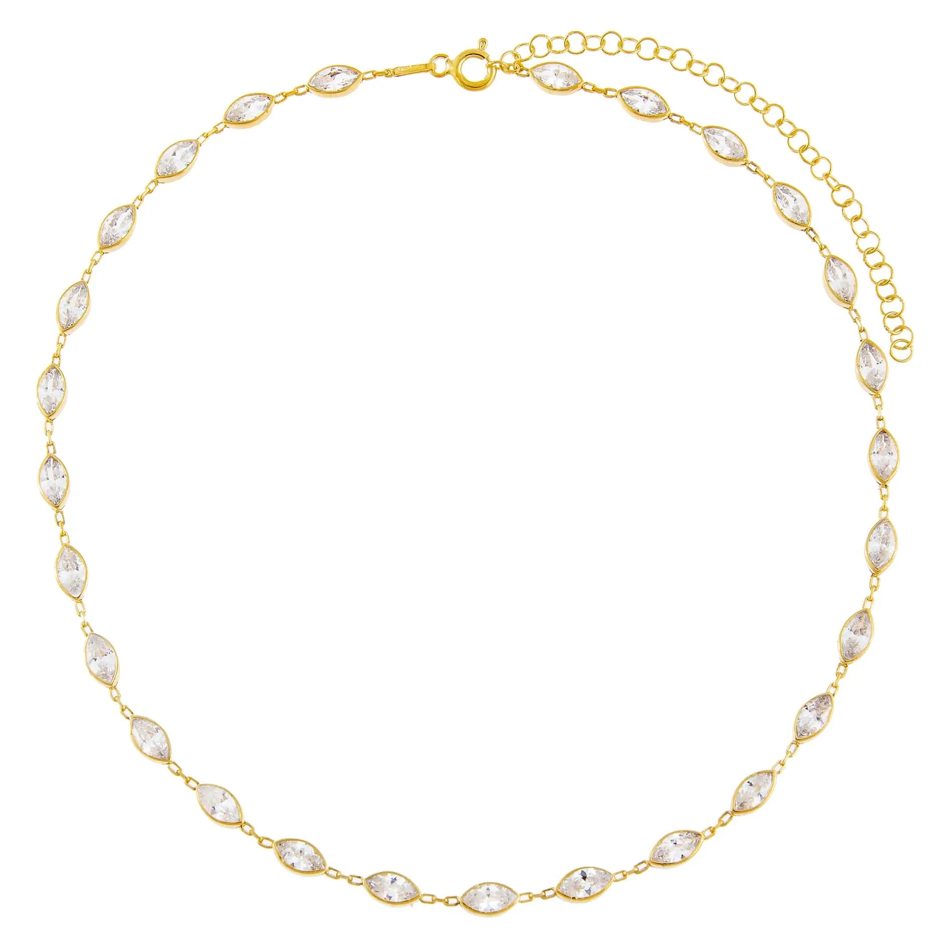 CZ Multi Marquise Choker