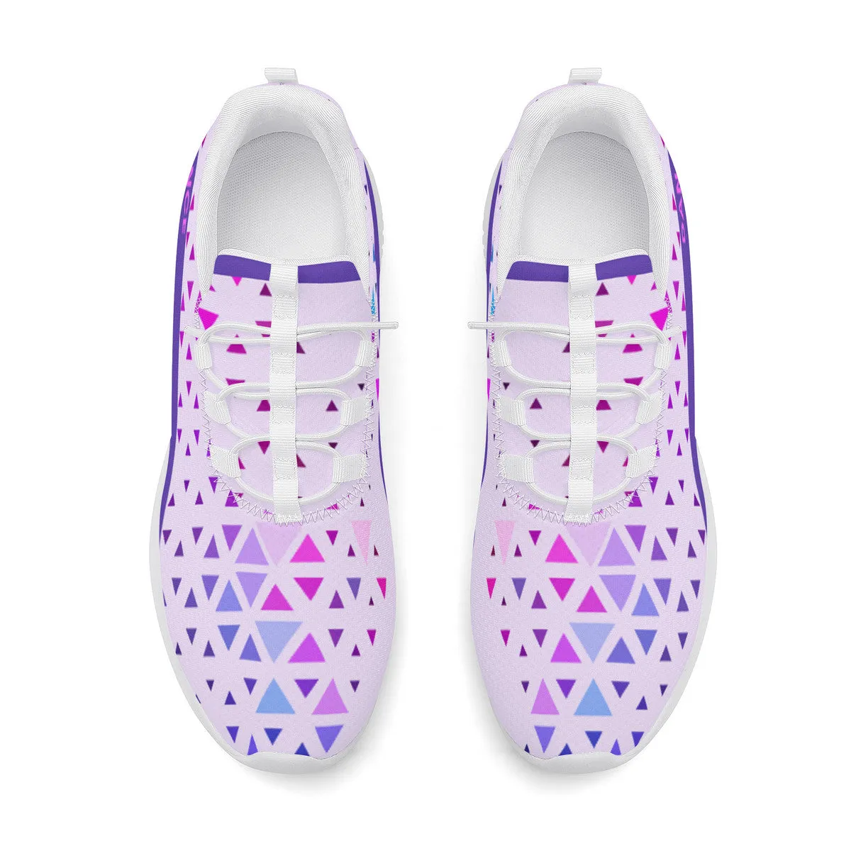 Dance Sneakers - Purple Geometric