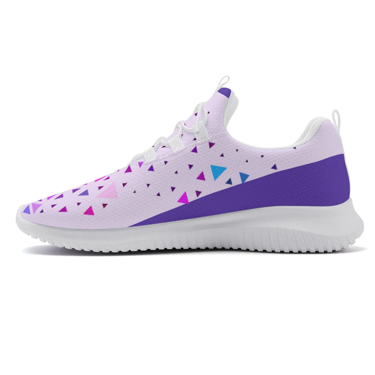 Dance Sneakers - Purple Geometric
