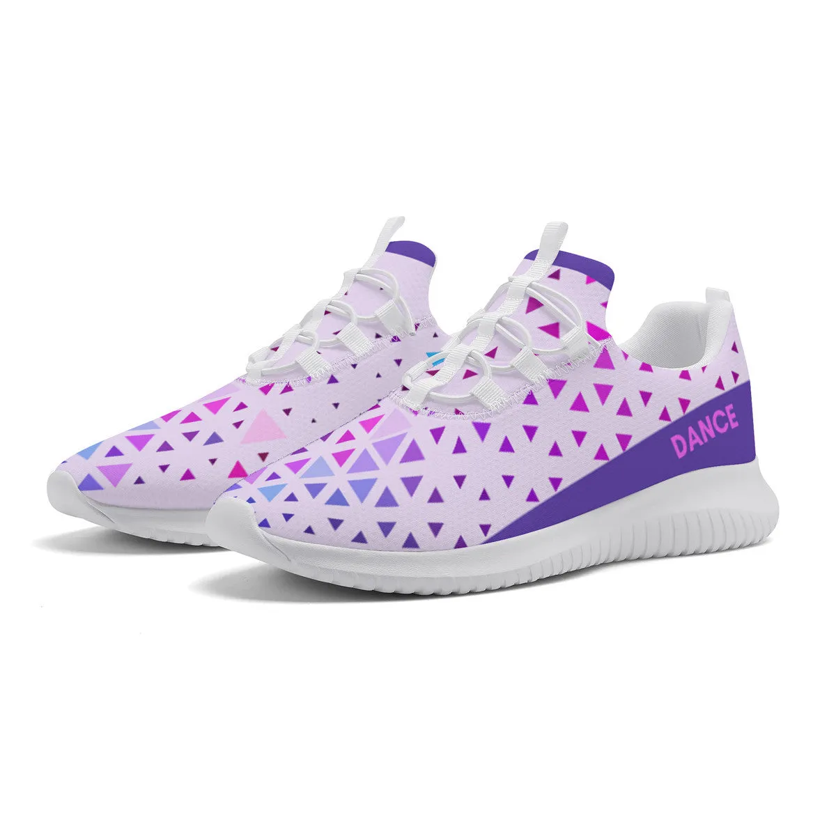 Dance Sneakers - Purple Geometric
