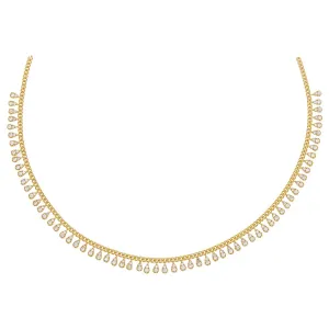 Dangling Teardrops Cuban Chain Choker