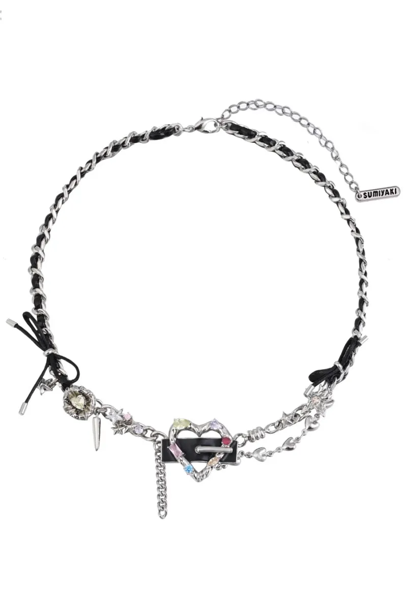 Dark Aesthetic Leather Necklace