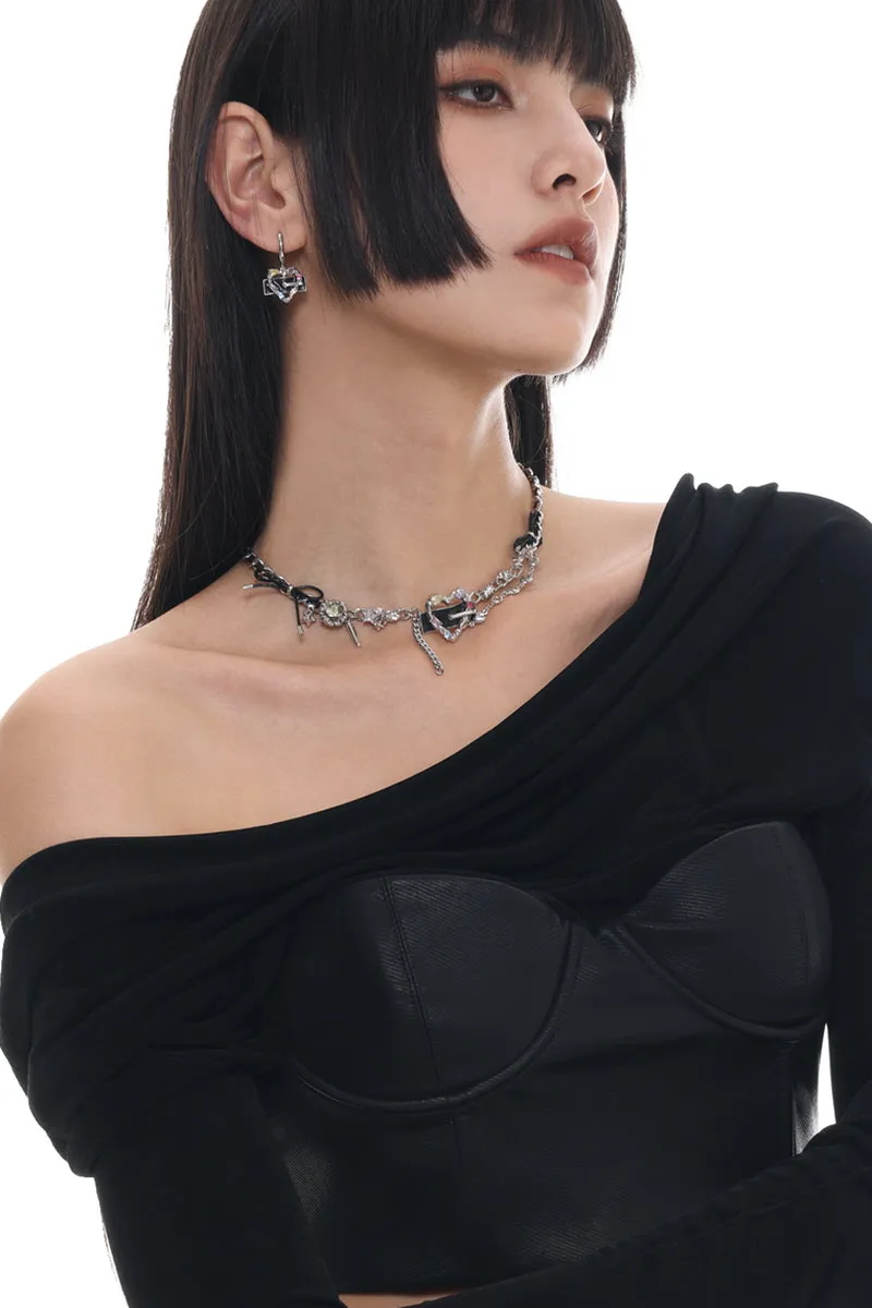 Dark Aesthetic Leather Necklace