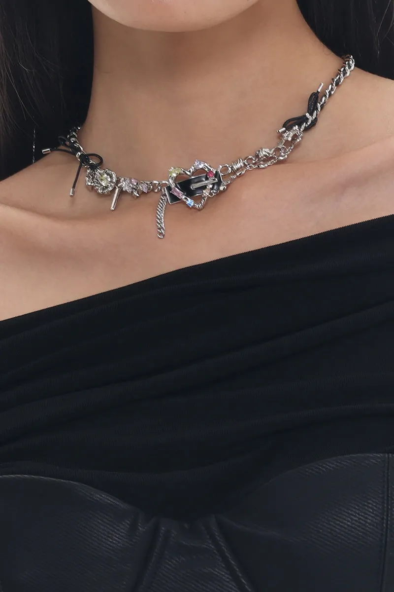 Dark Aesthetic Leather Necklace
