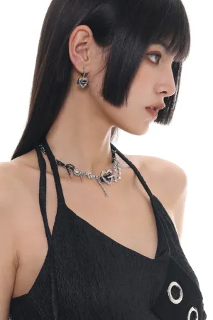 Dark Aesthetic Leather Necklace
