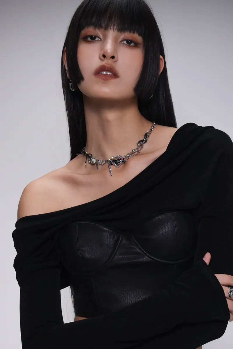 Dark Aesthetic Leather Necklace
