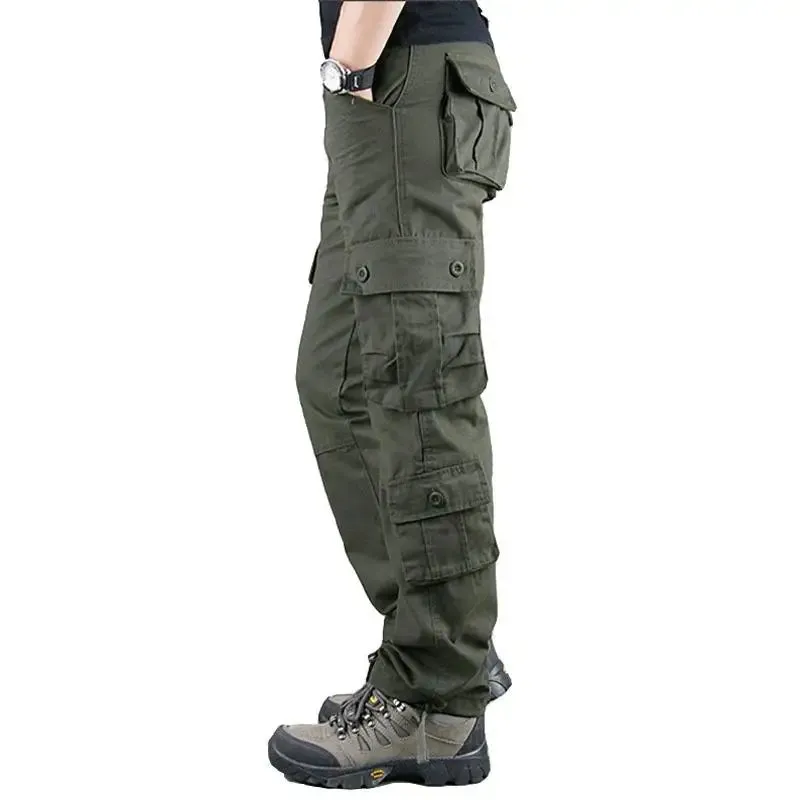 Dark Green Cargo Pants Men